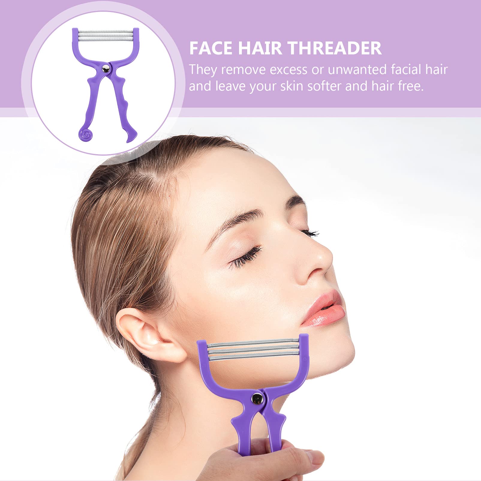 Best Facial Hair Remover Tool - Manual Epilator & Threader for Women & Men | Painless Eyebrow & Upper Lip Hair Removal | Perfect for Home Spa & Travel