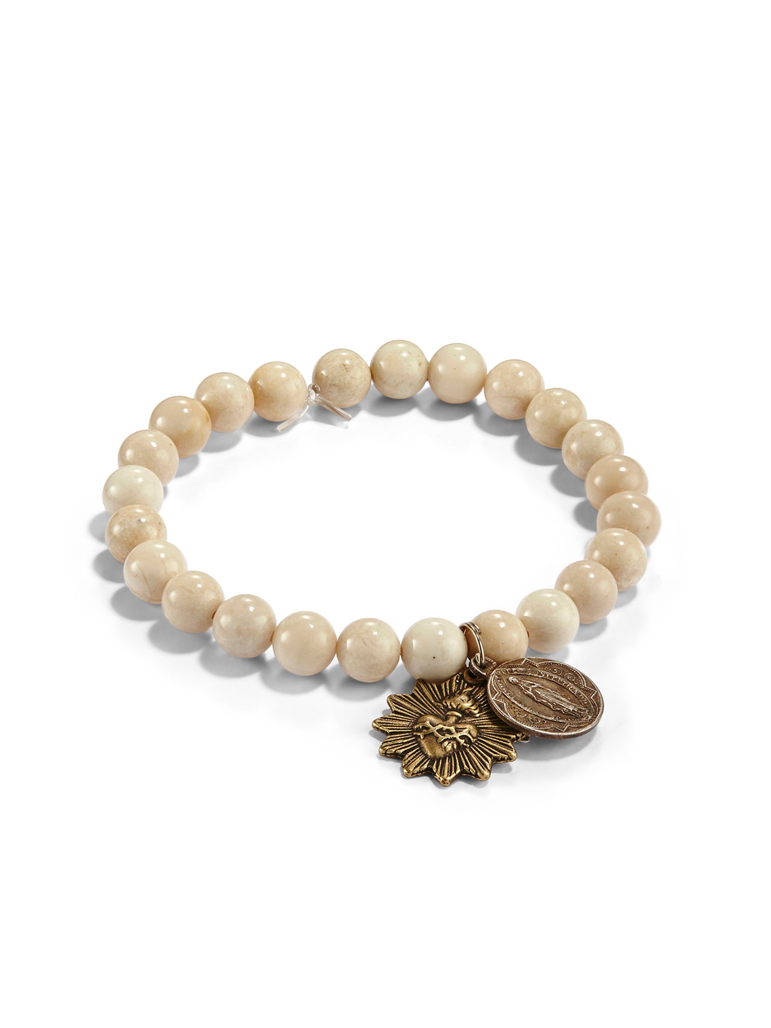 Riverstone Icon Bracelet for Women - Natural Stone Beaded Adjustable Wrap Bracelet - Boho Chic Jewelry for Everyday Wear & Spiritual Healing