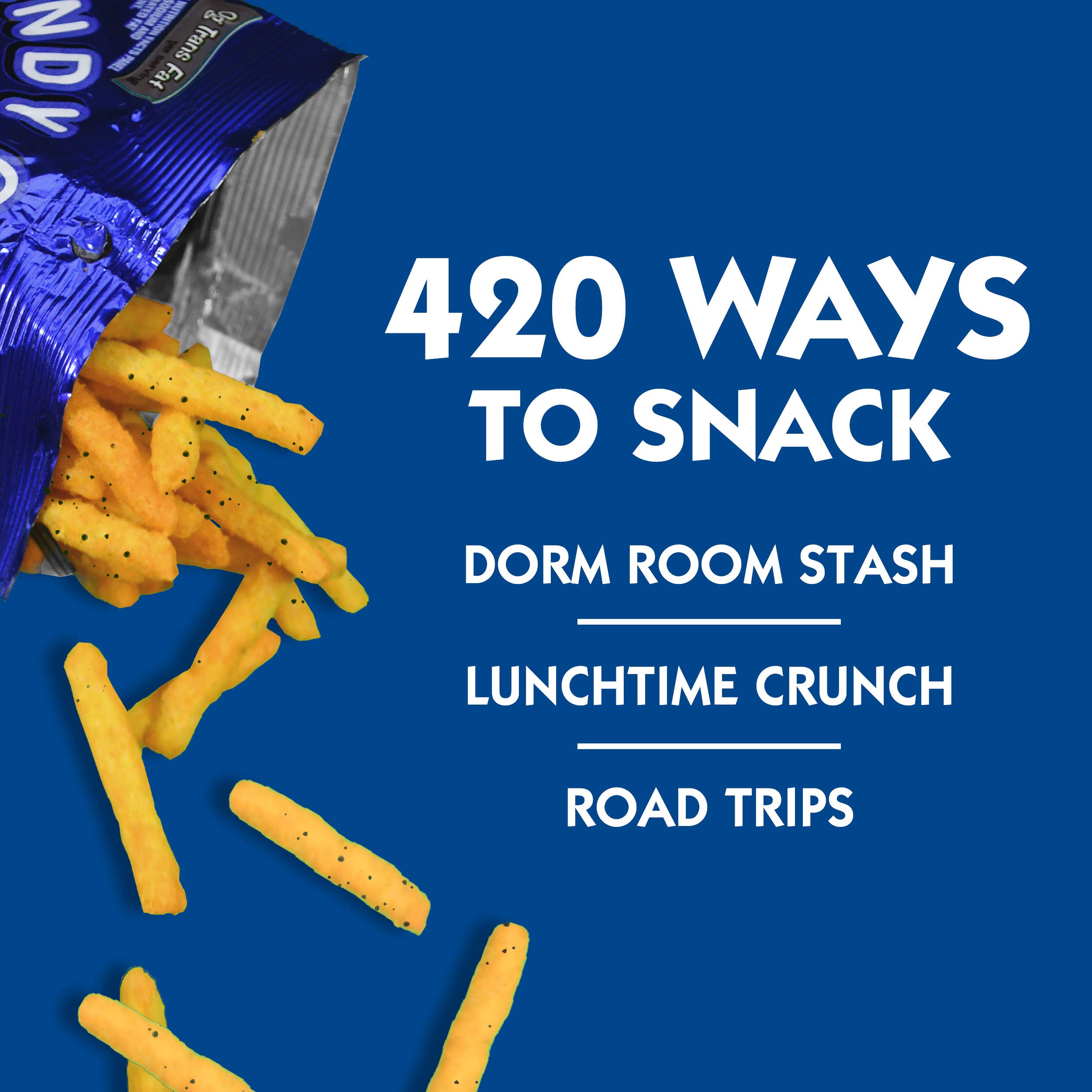 Andy Capp's Ranch Fries Snacks - Crunchy Potato Chips in Zesty Ranch Flavor, 3 oz Bag - Perfect for Parties, Movie Nights & On-the-Go Snacking