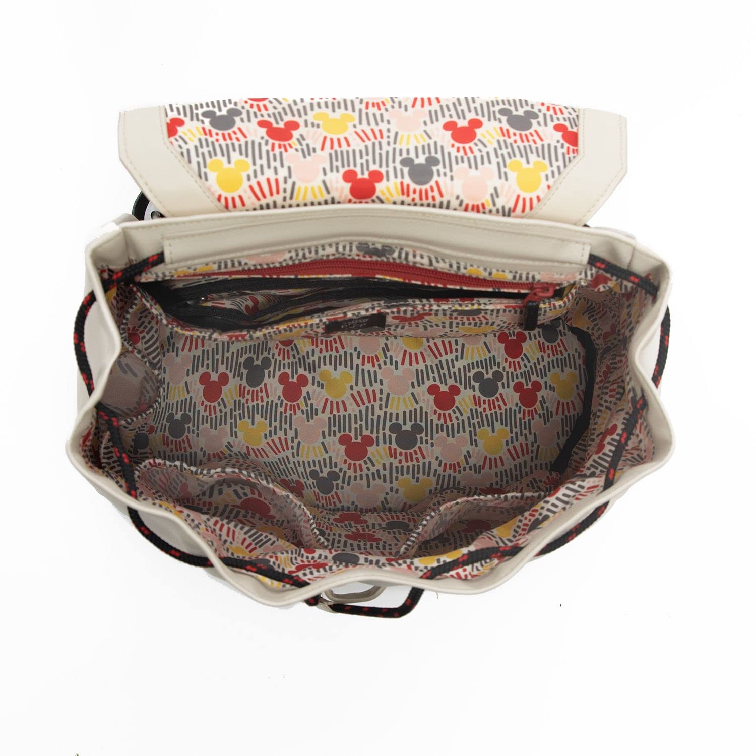 **Mickey Mouse Diaper Backpack with Drawstring Closure - Stylish & Spacious Baby Bag for Travel, Daycare & Outings**