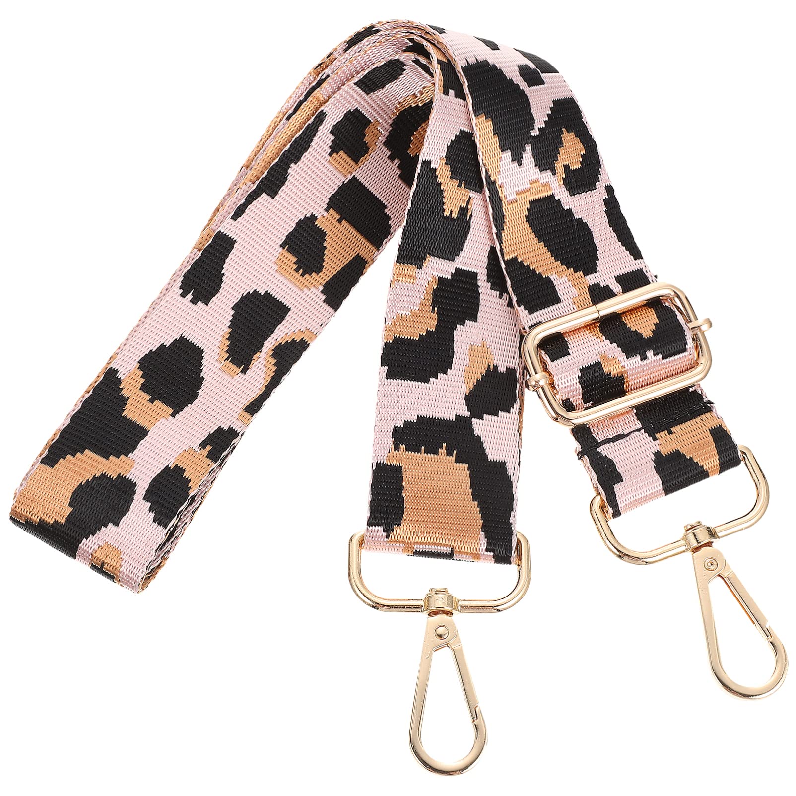 Adjustable Leopard Print Replacement Handbag Straps - Wide Shoulder Strap for Crossbody Bags & Luggage | Perfect for Travel, Shopping & Everyday Use