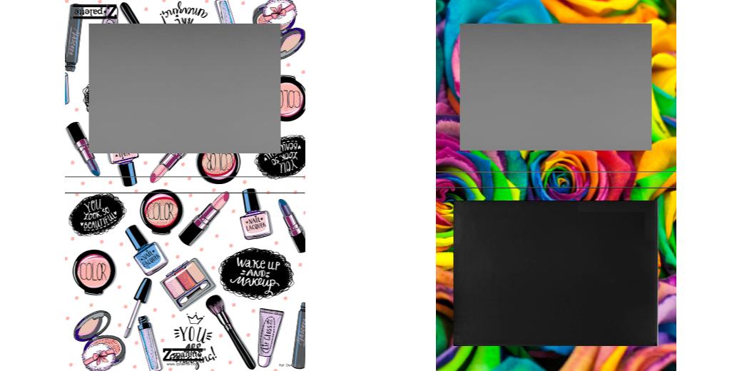 Custom Extra Large Z Palette - Magnetic Makeup Palette for Eyeshadows & Blush - Perfect for Professional Artists & Travel