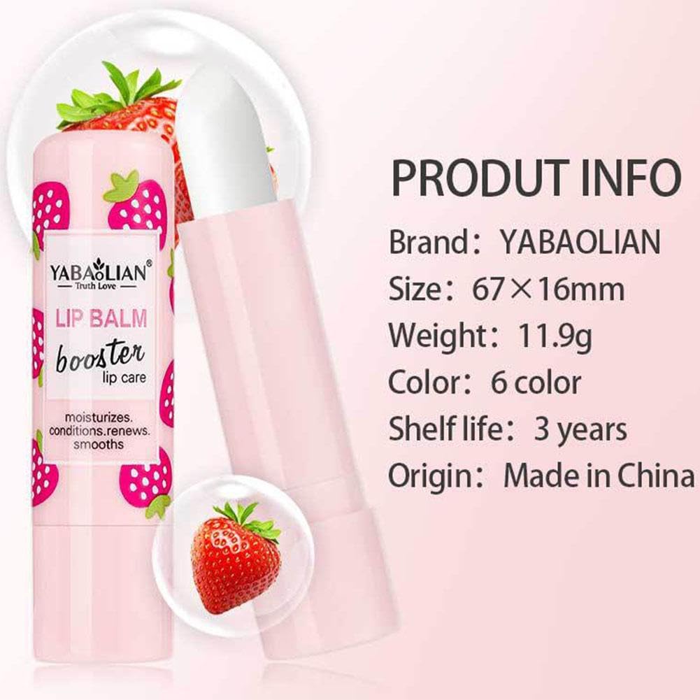 Organic Fruit Lip Balm Set - Long Lasting Moisturizing & Nourishing Lip Care for Dry, Chapped Lips - Natural Flavored Lip Balm for Women & Men - Perfect for Daily Hydration, Winter Protection & On-the-Go Use
