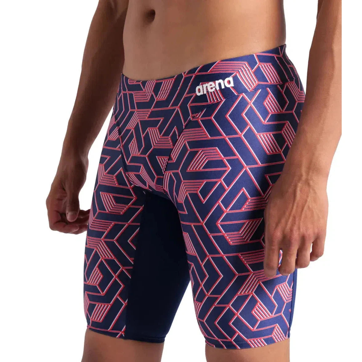 Arena Men's Escape Swim Jammer - High-Performance Competitive Swimwear for Training & Racing | Perfect for Lap Swimming, Triathlons & Water Sports
