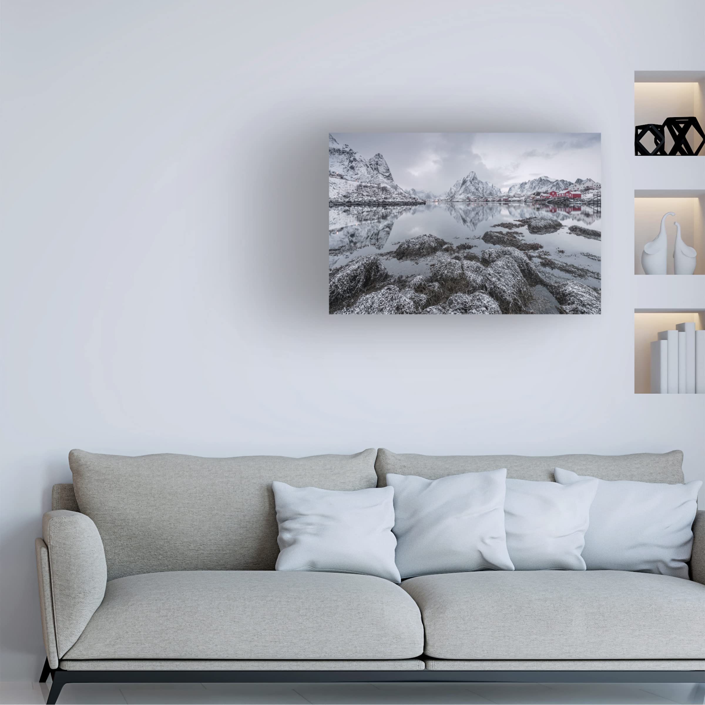 Trademark Fine Art 'Reine' Canvas Wall Art by Raymond Hoffmann - Elegant Home Decor for Living Room, Bedroom & Office