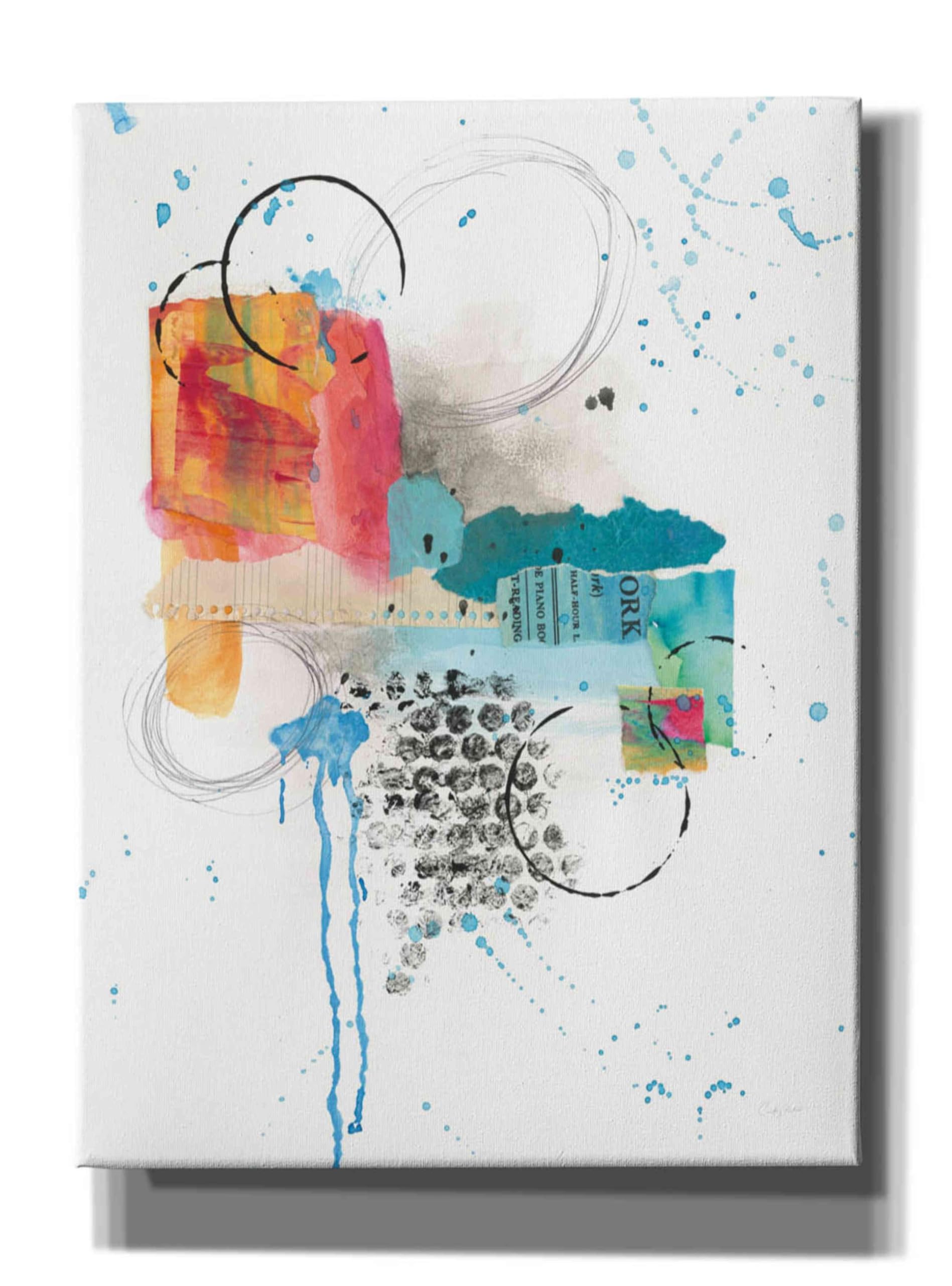 Epic Graffiti 'Abstract Skyline I' by Courtney Prahl - 40x54 Inch Modern Canvas Wall Art for Living Room, Bedroom & Office Decor