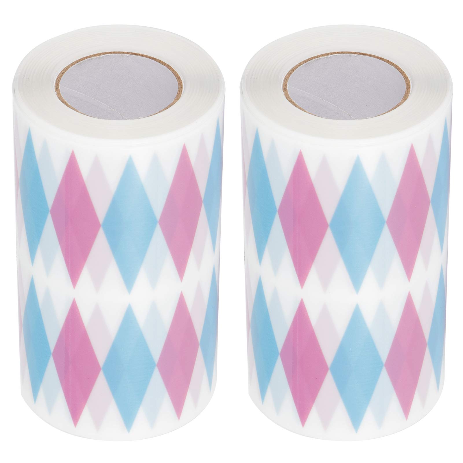 2Pcs Durable Non-Toxic Cake Collar with Diamond Pattern - Perfect for DIY Cake Decorating, Mousse Hard Edge Wrapping & Professional Baking Supplies | Ideal for Home Bakers, Wedding Cakes & Dessert Presentation