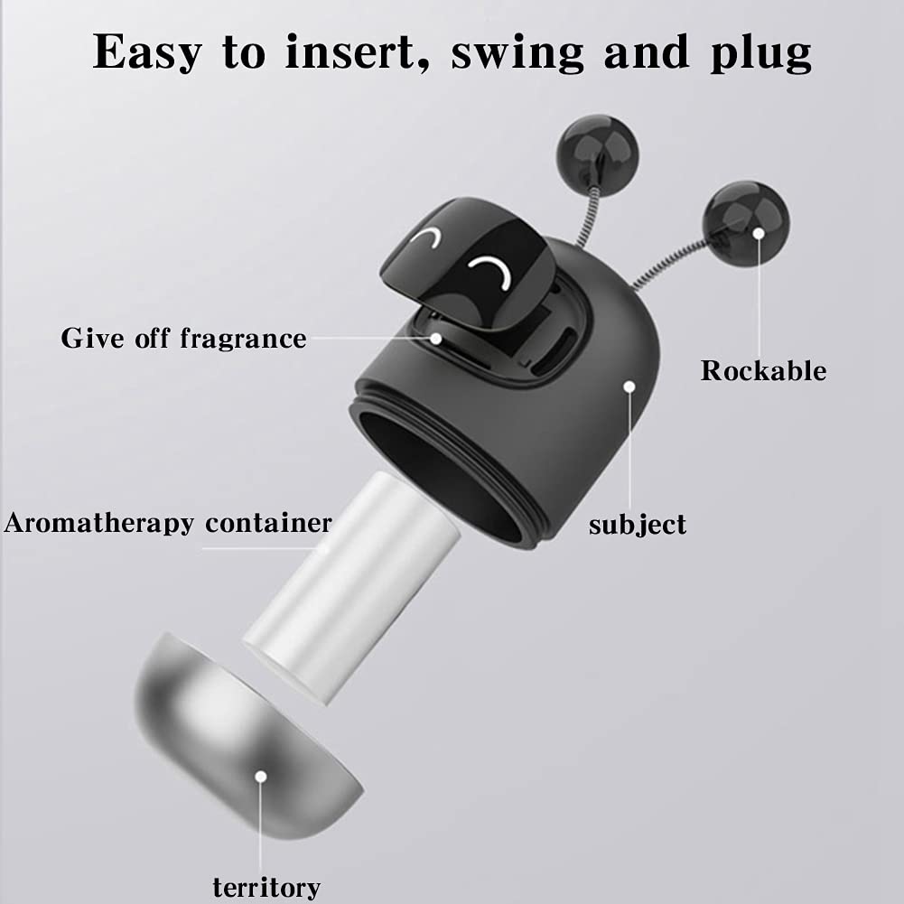 Robot Car Aromatherapy Diffuser - Creative Vent Air Freshener with Slender Antenna for Car Interior Decor | Perfect for Home, Office & Car Aromatherapy