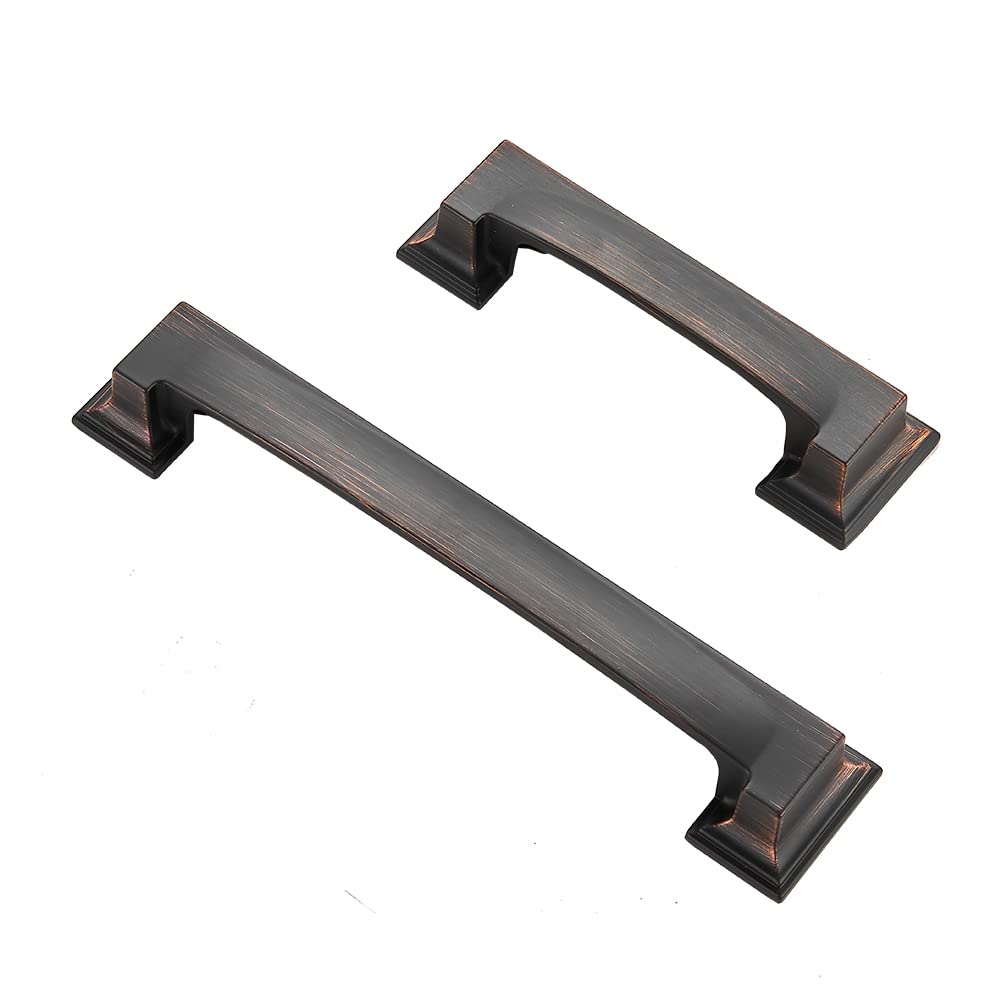 TUNNY 10 Pack Oil-Rubbed Bronze Cabinet Handles - 3.8