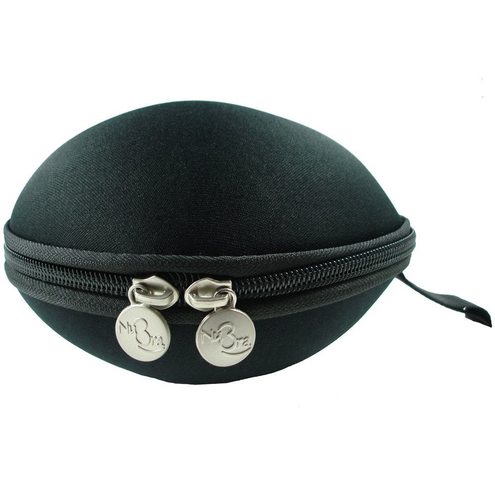 NuBra Flexible Travel Case Style N118 - Black | Invisible Backless Bra for Women | Perfect for Weddings, Travel & Everyday Wear