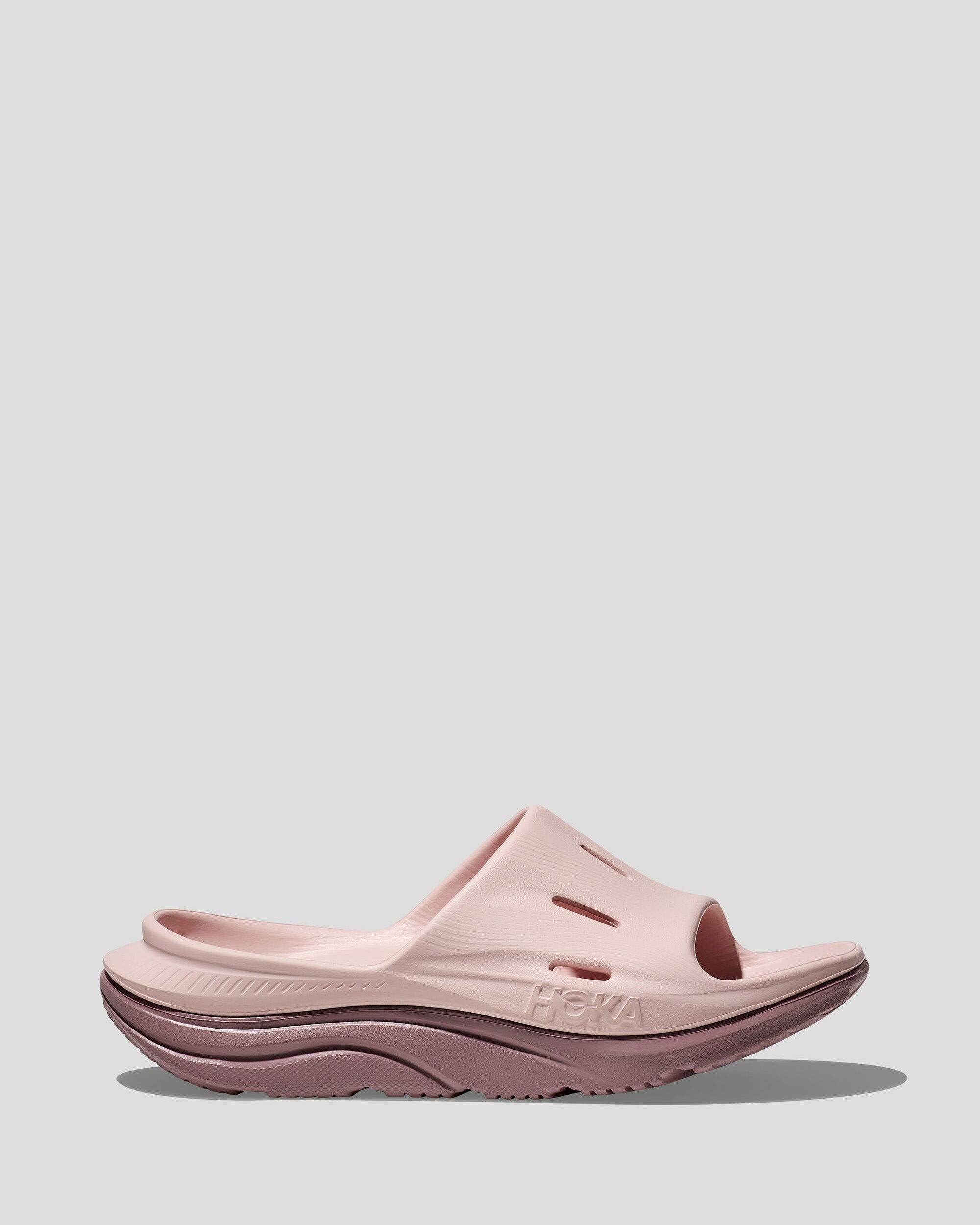 Hoka Ora Recovery Slide Sandals - Cosmic Pearl/Quartzite Color - Comfortable Post-Workout Slides for Men & Women - Perfect for Gym, Pool, Beach & Relaxation at Home
