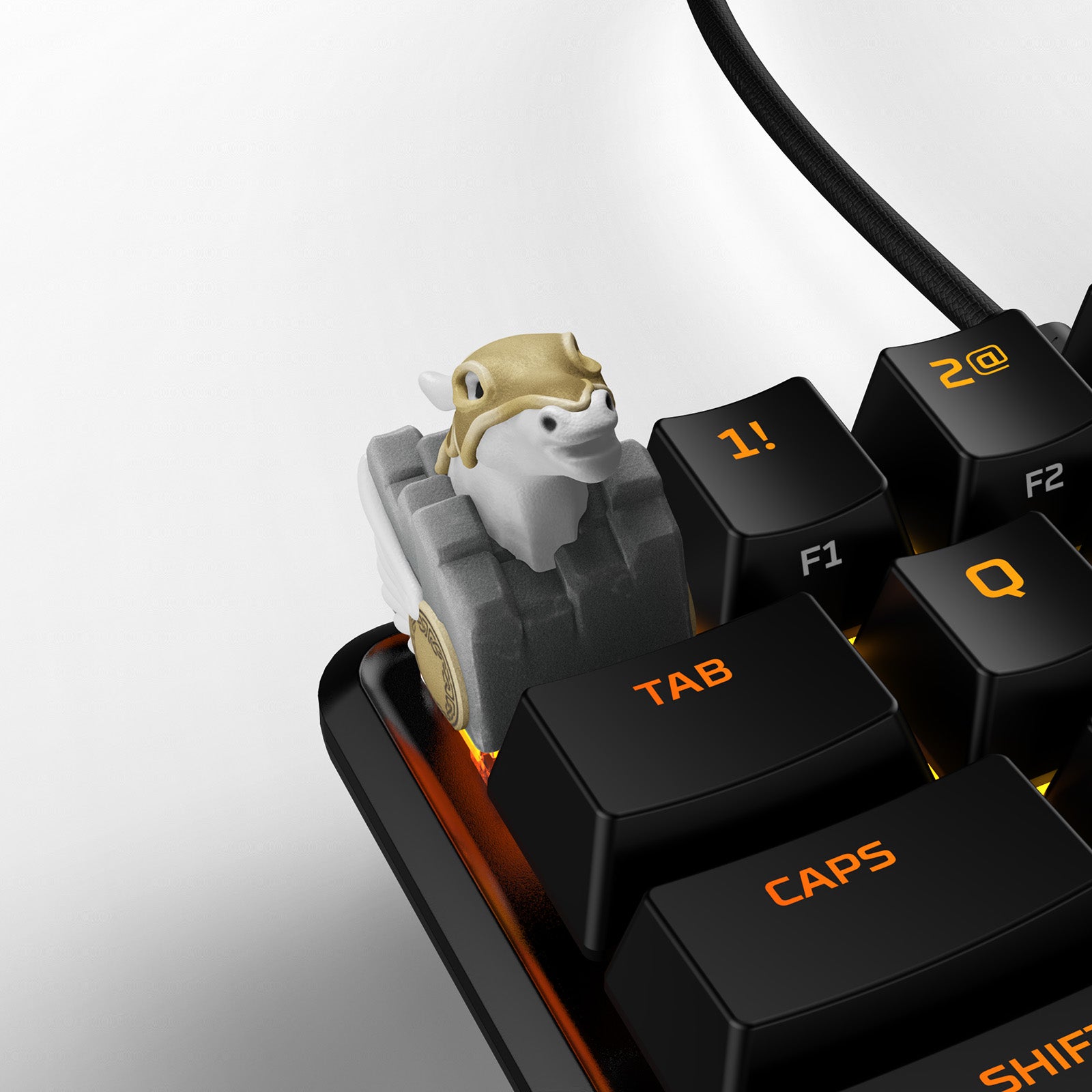 HX3D Custom Keycap - Valkyrie Design for Mechanical Keyboards | Perfect for Gaming, Typing & PC Enthusiasts
