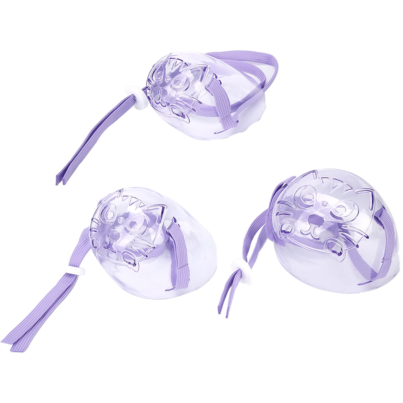 Transparent Pet Muzzle for Cats & Dogs - Anti-Bite Face Cover for Nail Trimming & Grooming