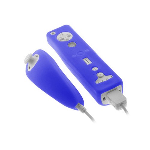 Nintendo Wii Controller Skin Case - Blue Protective Cover for Enhanced Grip & Style | Perfect for Gaming, Parties & Family Fun