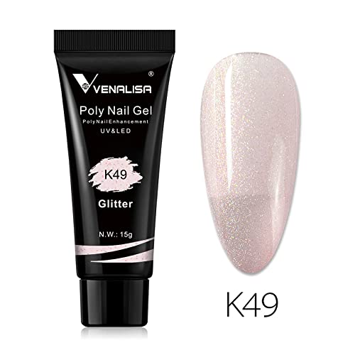 Venalisa Poly Builder Gel - 15g Professional Nail Extension Gel for Acrylic Nails | Long-Lasting & Strong | Perfect for Salon & Home Manicures