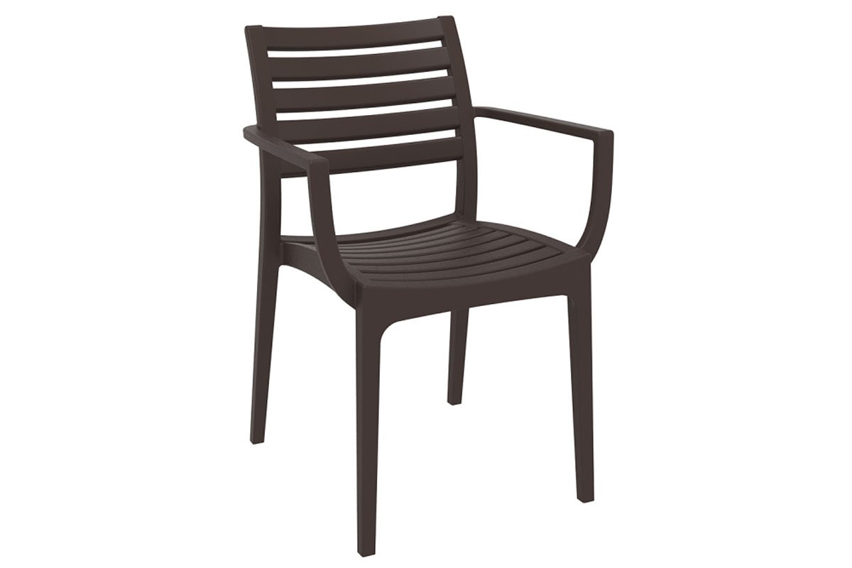 Artemis Outdoor Lounge Chair - Stackable, Weather-Resistant Patio Armchair for Poolside, Garden & Backyard Relaxation