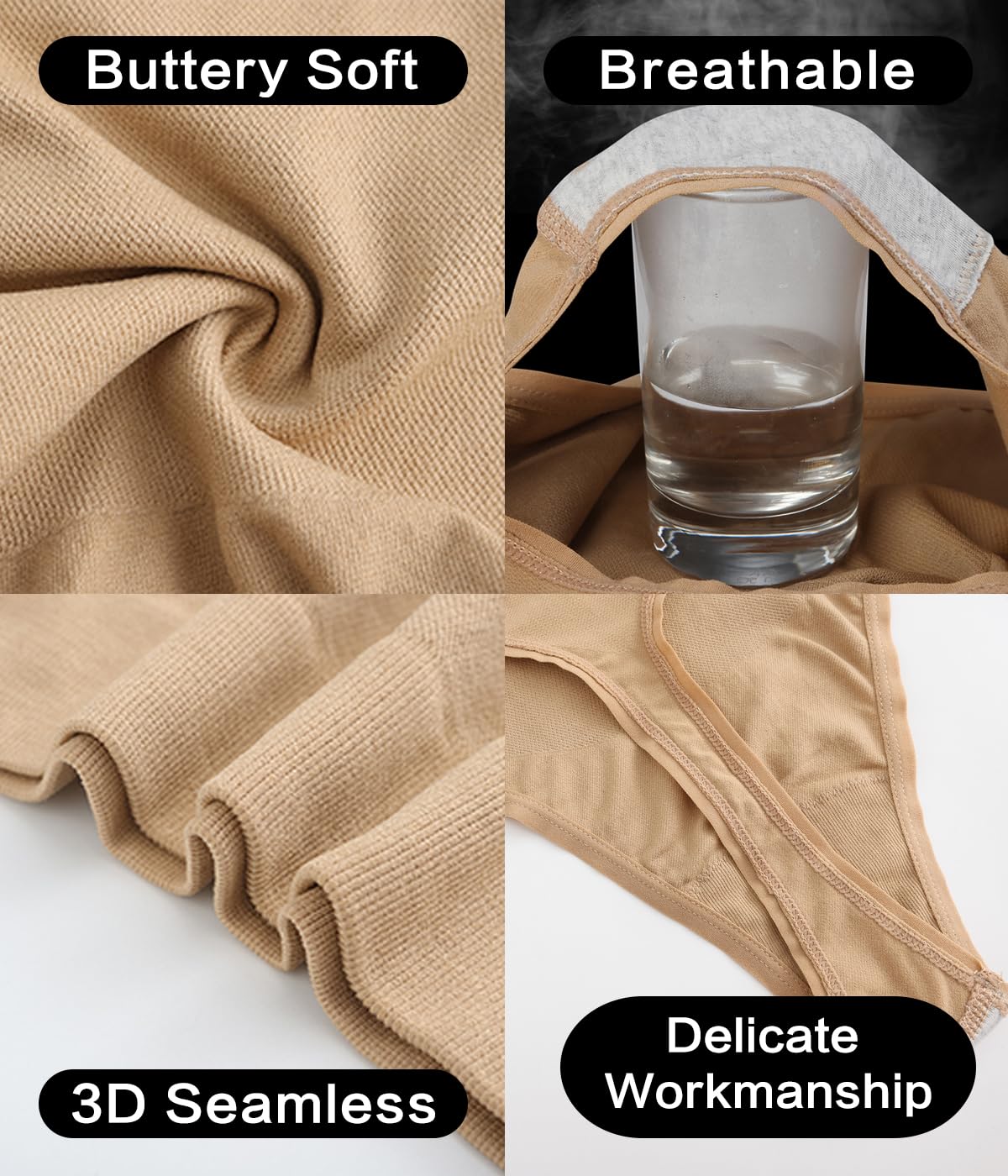 Seamless Maternity Thongs for Women - No Show Pregnancy Underwear with Belly Support, Comfortable Over The Bump Panties for Everyday Wear and Maternity Photos
