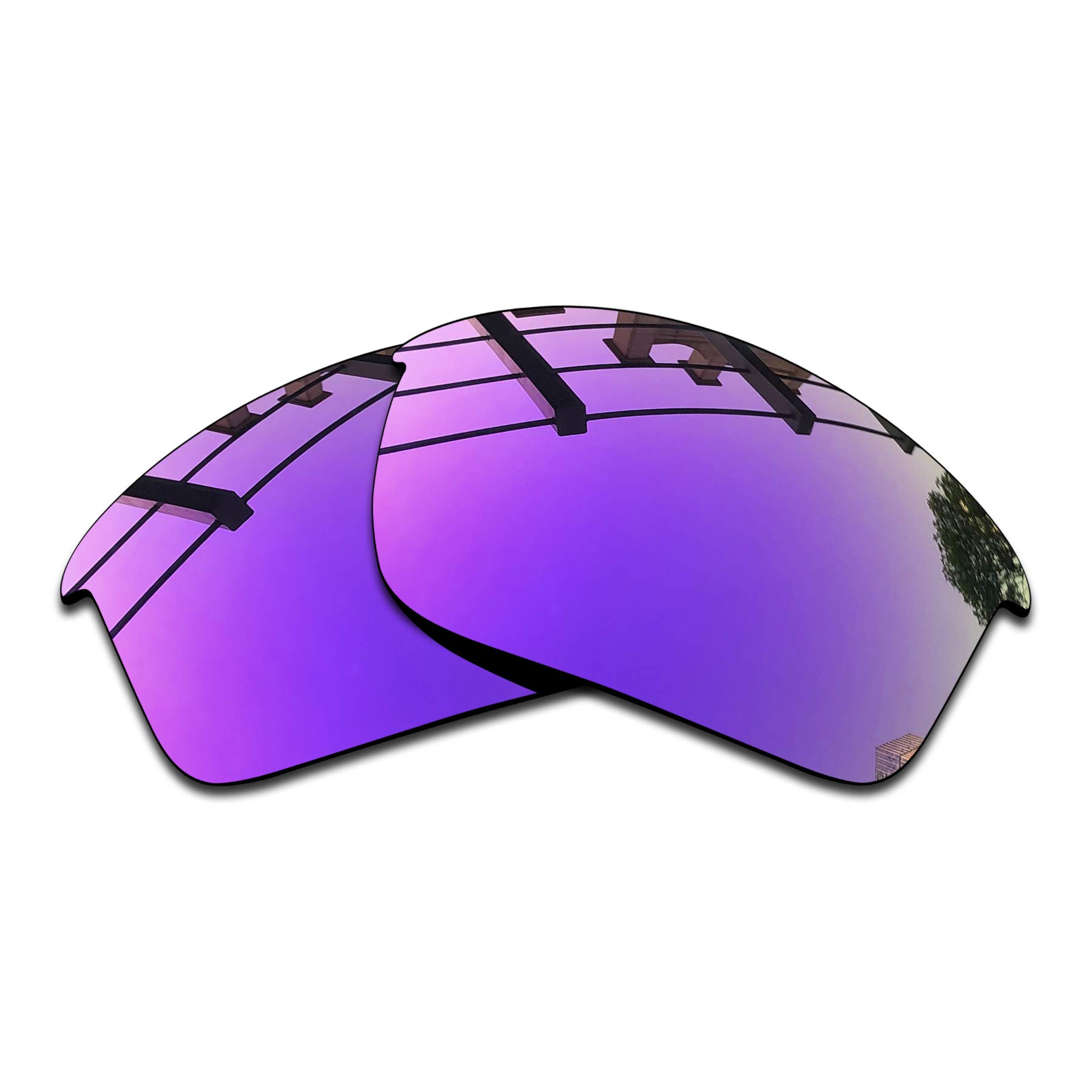 SEEABLE Premium Polarized Mirror Replacement Lenses for Oakley Flak Jacket Sunglasses - Violet Mirror Lens for Enhanced UV Protection & Glare Reduction - Perfect for Cycling, Running & Outdoor Sports