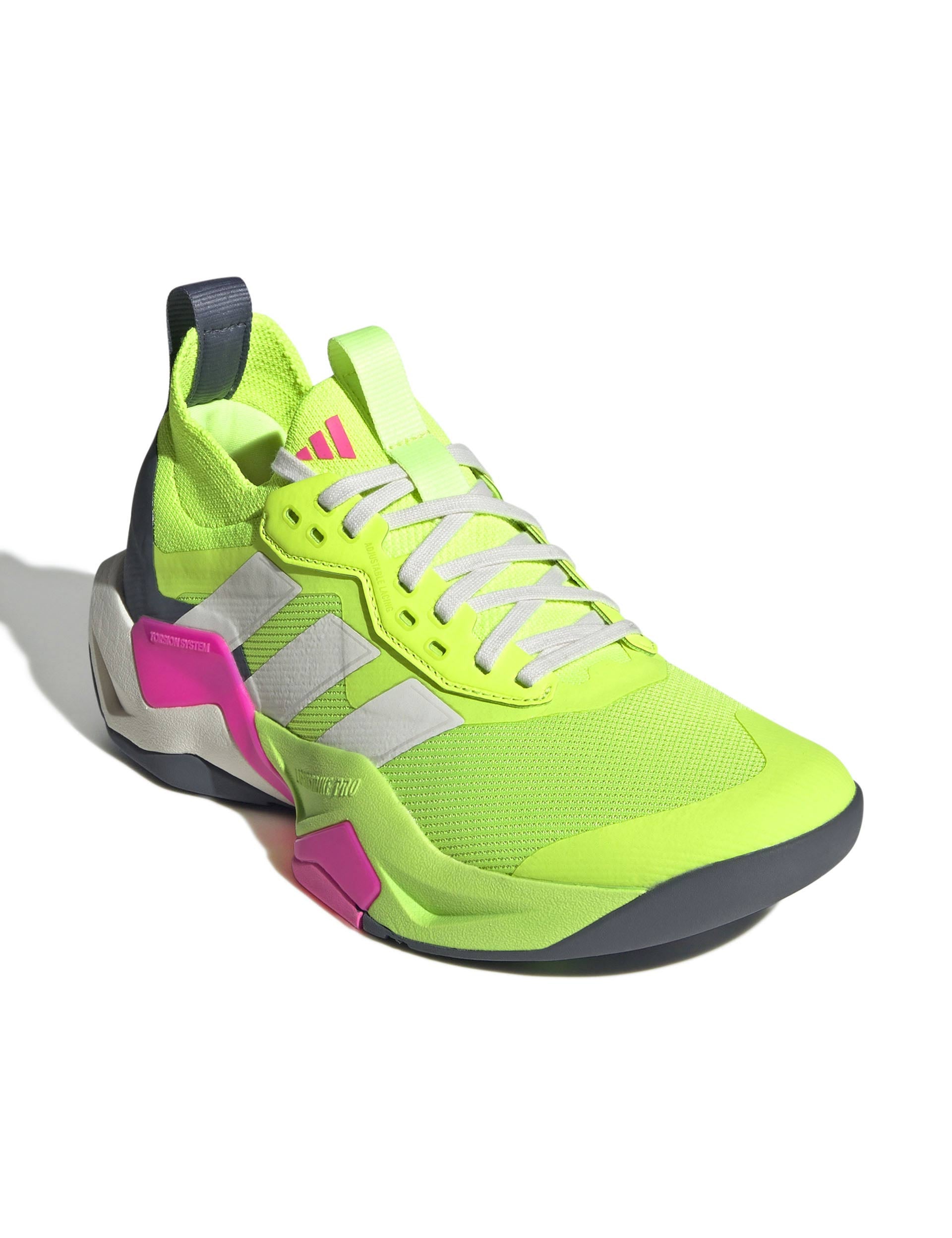 Rapidmove ADV 2 HIIT Training Shoes for Women - Lightweight Gym & Cross Training Sneakers - Lucid Lemon/Chalk White/Lucid Pink - Perfect for HIIT Workouts, Running & Fitness Classes
