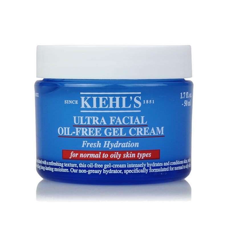 Kiehl's Ultra Facial Oil-Free Gel Cream for Men & Women - 1.7 oz Hydrating Moisturizer for Oily & Combination Skin - Day & Night Face Cream for All Seasons