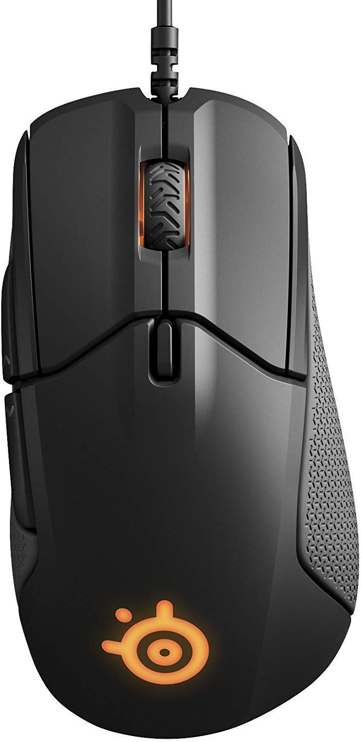SteelSeries Rival 310 Optical Gaming Mouse - RGB Lighting, 6 Programmable Buttons, Rubber Grip Sides, On-Board Memory - Black - Perfect for FPS, MOBA & Esports Gaming