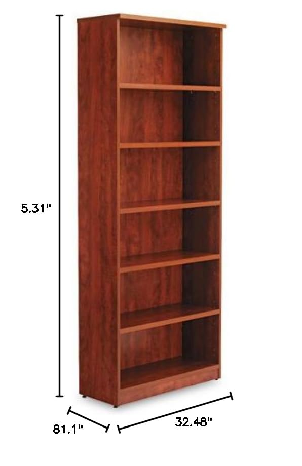 Alera VA638232MC Valencia 6-Shelf Bookcase - 31.75