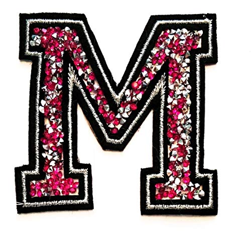 Pink Crystal Letter M