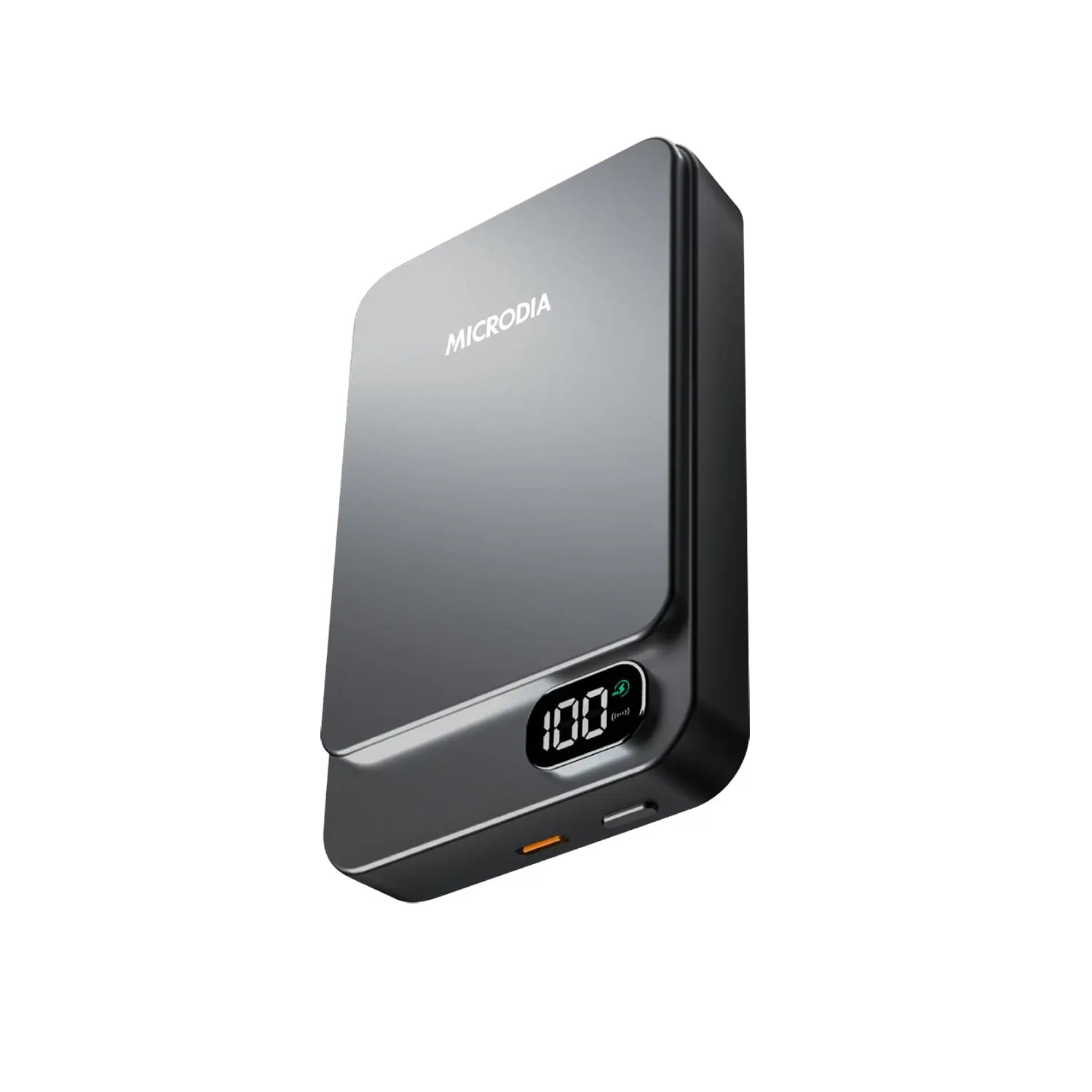 MICRODIA SNAPPower™ Aluminaire LCD Magnetic Wireless Power Bank - 5000mAh/10000mAh Portable Charger for iPhone, Samsung & Smartphones - Perfect for Travel, Office & Outdoor Adventures