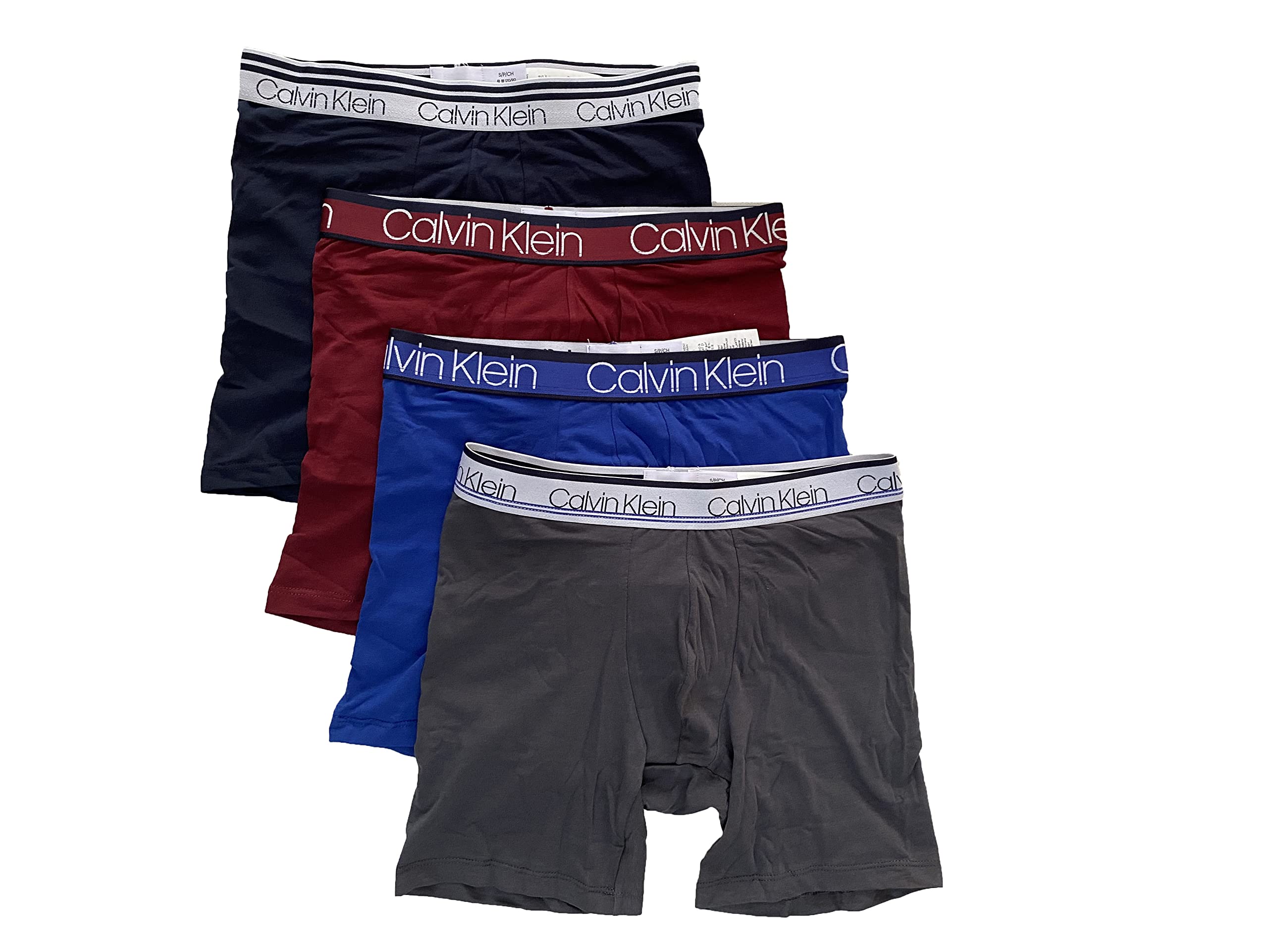 Calvin Klein Men's Cotton Stretch Boxer Briefs 4-Pack - Soft Comfort Underwear for Everyday Wear, Workout & Travel