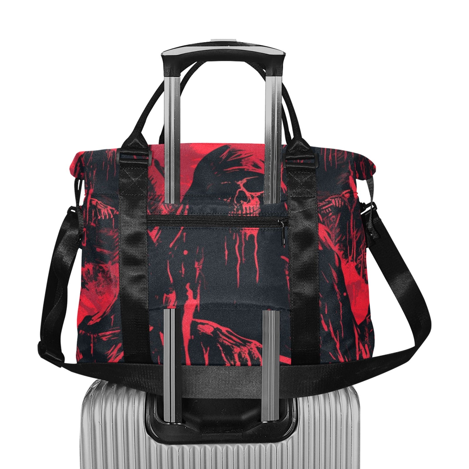 Grim Reaper Large Capacity Duffle Bag - Waterproof Travel Gym Sports Bag for Men & Women - Perfect for Workouts, Travel, Camping & Sports Gear Storage