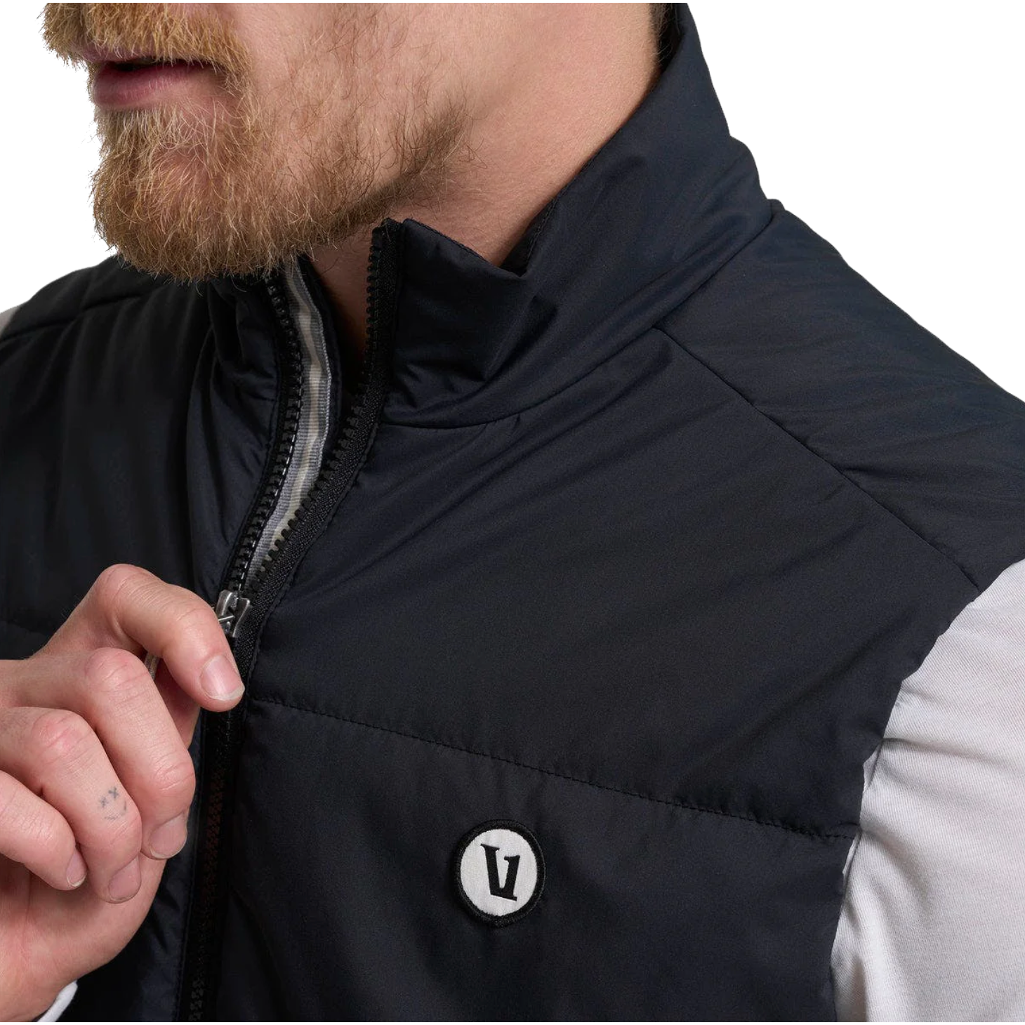 Vuori Men's Echo Insulated Vest 2.0 - Lightweight Water-Resistant Puffer Vest for Outdoor Activities, Hiking & Casual Wear