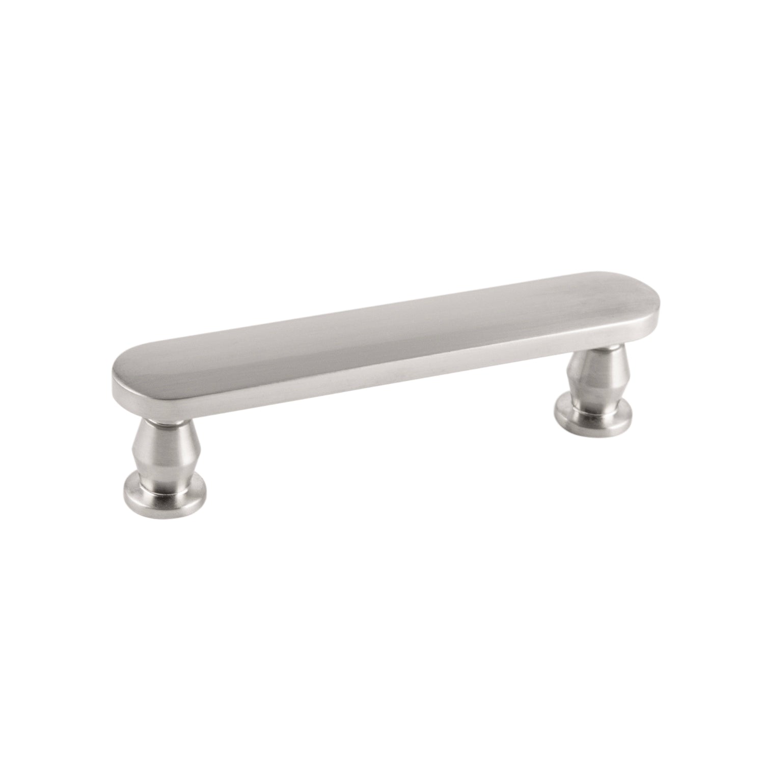 Anders Pull 3 3/4 Inch (96mm) Center to Center Cabinet Handle - Satin Nickel Finish - Perfect for Kitchen Cabinets, Drawers & Furniture Hardware