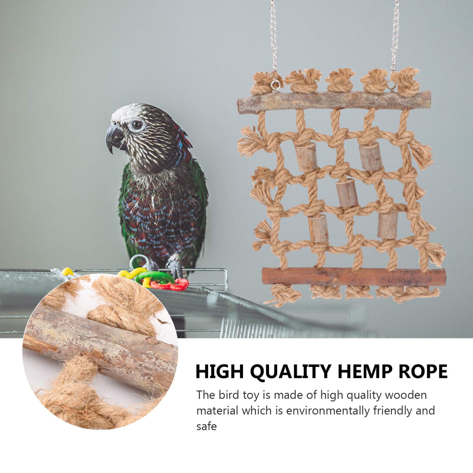 Balacoo 1pc Parrot Climbing & Chewing Toy - Durable Bite-Resistant Plaything for Pet Birds - Interactive Play & Exercise Toy for Parakeets, Cockatiels, Conures - Perfect for Cage Enrichment & Mental Stimulation