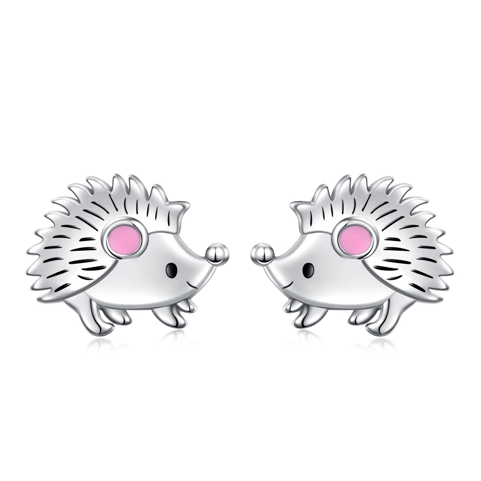 Sterling Silver Hedgehog Jewelry Set for Women - Hypoallergenic Hedgehog Earrings, Necklace & Bracelet Gifts for Teen Girls & Hedgehog Lovers | Perfect for Birthday, Anniversary & Animal-Themed Fashion Accessories