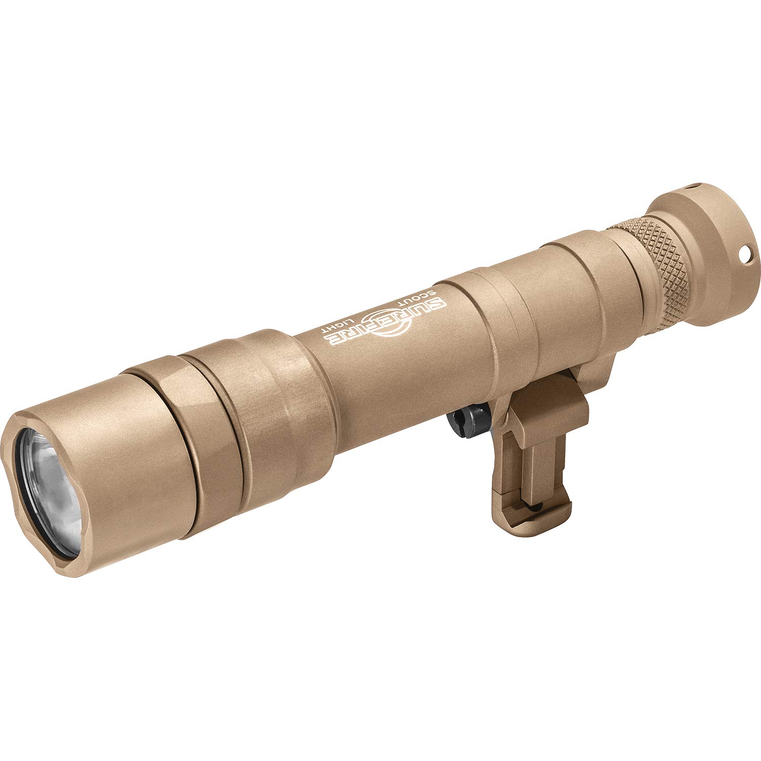 SureFire M640DF-TN-PRO Dual Fuel Scout Light Pro LED Weapon Light in Tan - Tactical Flashlight for Rifles, Shotguns & Firearms - Perfect for Hunting, Home Defense & Law Enforcement Use