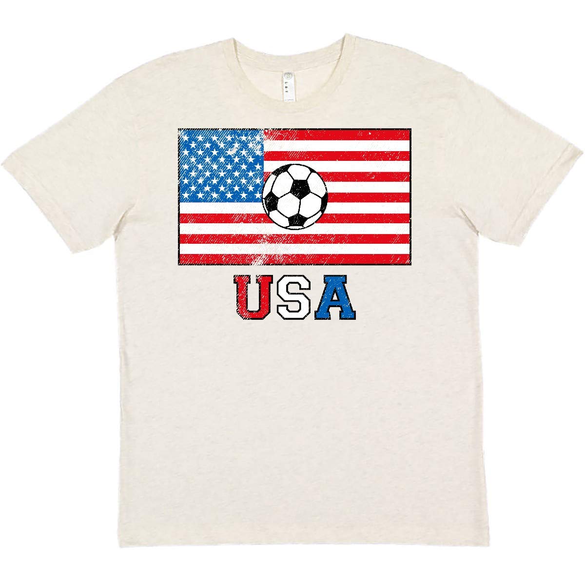 Inktastic USA Soccer T-Shirt - Comfortable Cotton Soccer Jersey for Men & Women - Perfect for Game Day, Training, and Fan Support