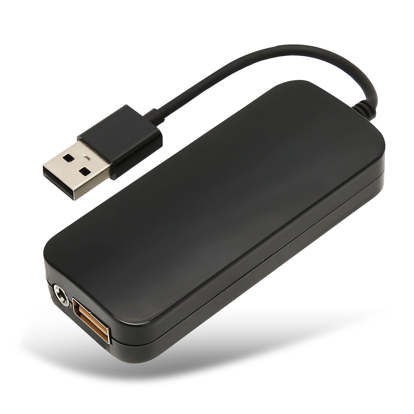 ASHATA Wireless CarPlay Adapter - Convert Wired to Wireless CarPlay for iPhone, USB & 3.5mm Audio Interface, Voice Control - Perfect for Commuting, Road Trips & Hands-Free Driving