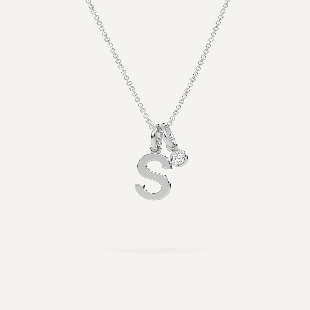 Initial Letter S Necklace - Personalized Name Necklace for Women - Elegant Monogram Jewelry Gift for Her - Perfect for Birthdays, Anniversaries & Everyday Wear