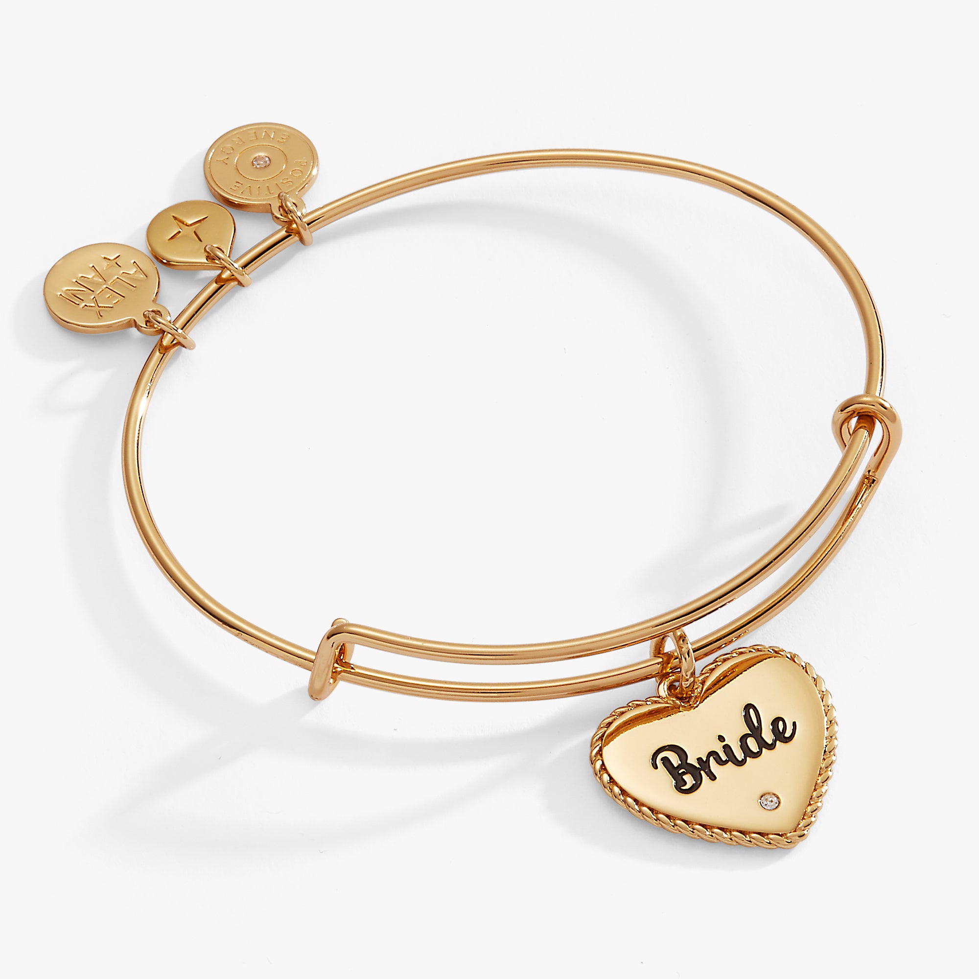 Elegant Bride Heart Bangle - Sterling Silver Wedding Bracelet for Brides, Engagement & Anniversary Gifts - Perfect for Bridal Showers, Weddings & Romantic Occasions
