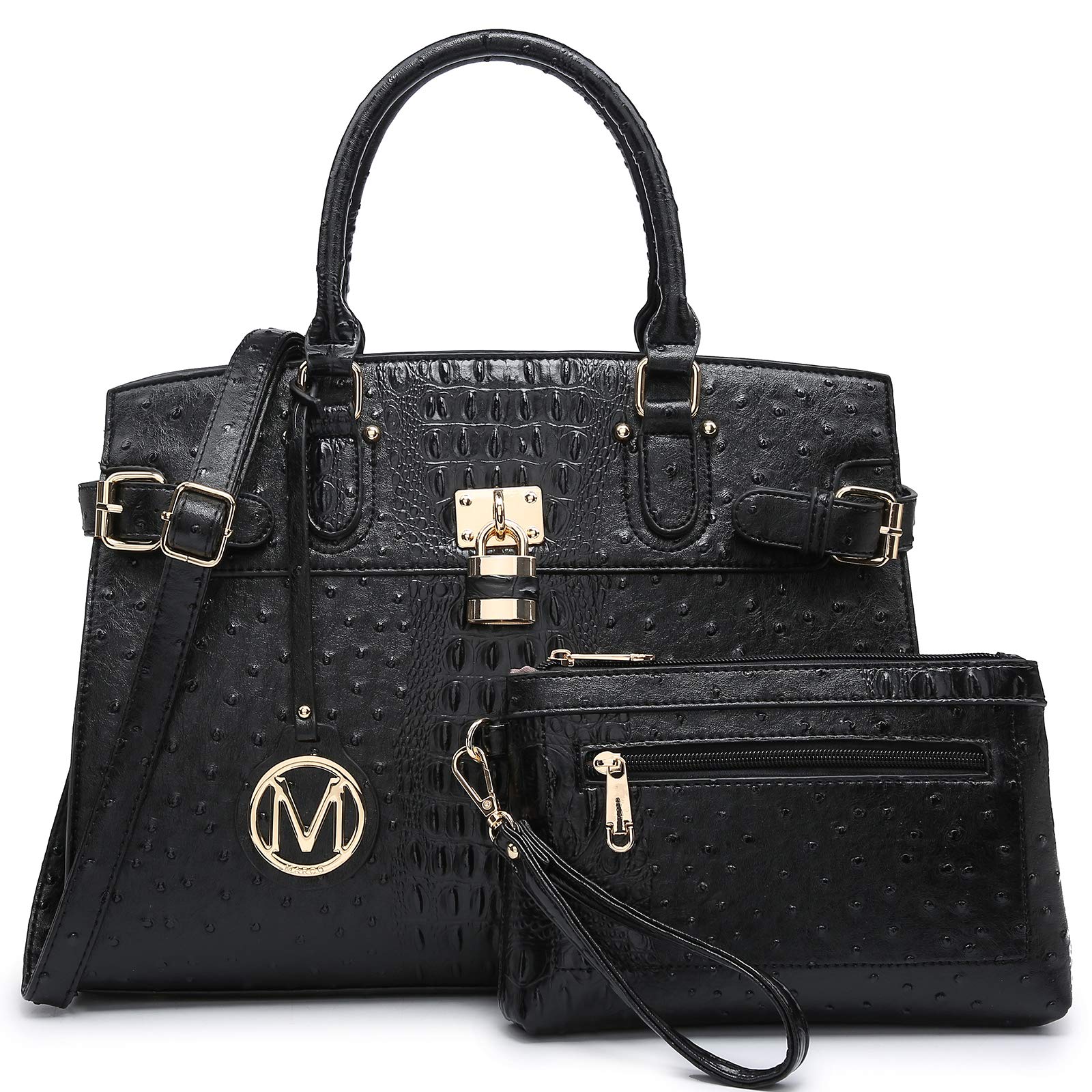 MKP Women's Fashion Satchel Handbag - Top Handle Tote Shoulder Bag for Work & Travel with Matching Wristlet Wallet | Perfect for Office, Commuting & Daily Use