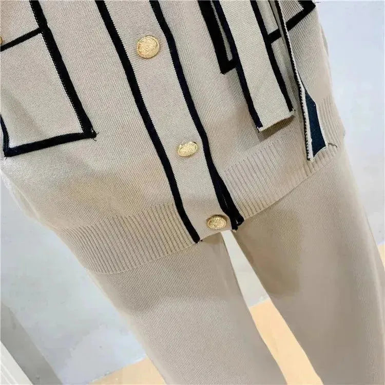 Comfortable Women's Casual Twill Two Piece Outfit Set - Lounge Wear, Travel & Everyday Fashion