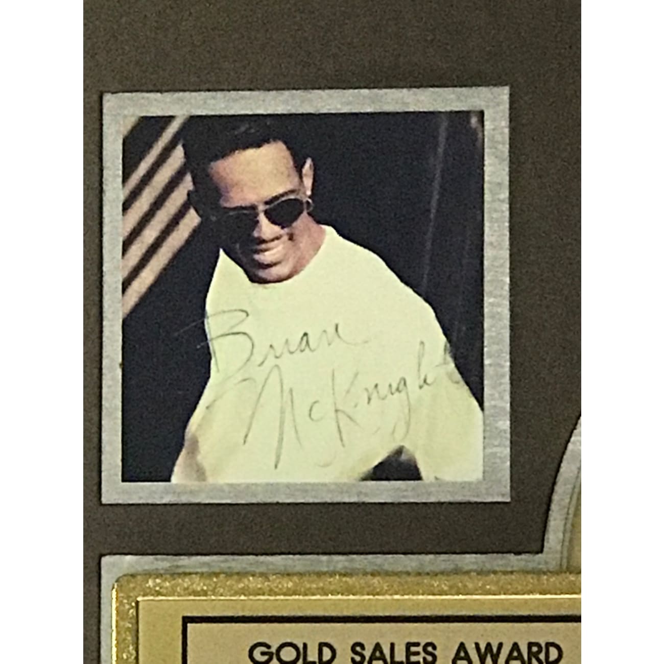 Brian McKnight Debut RIAA Gold Album Award - Certified Music Collectible for Fans & Memorabilia Display