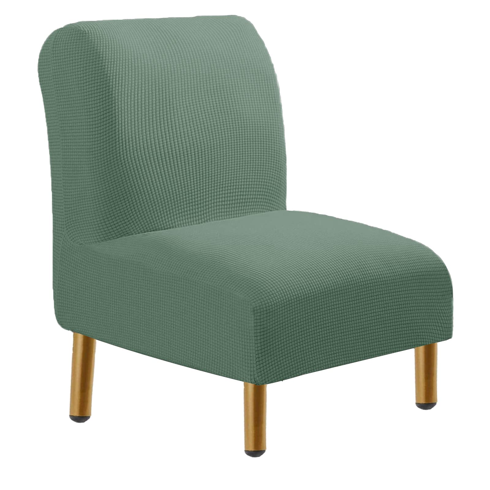 Stretch Jacquard Armless Chair Cover - Soft Slipcover for Living Room & Hotel