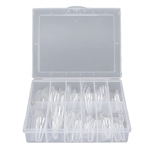 240pcs Ultra Thin Press-On Nail Tips - Extra Long Clear False Nail Extensions for Acrylic & Gel Manicures - Perfect for Salon, Home Use & Special Occasions