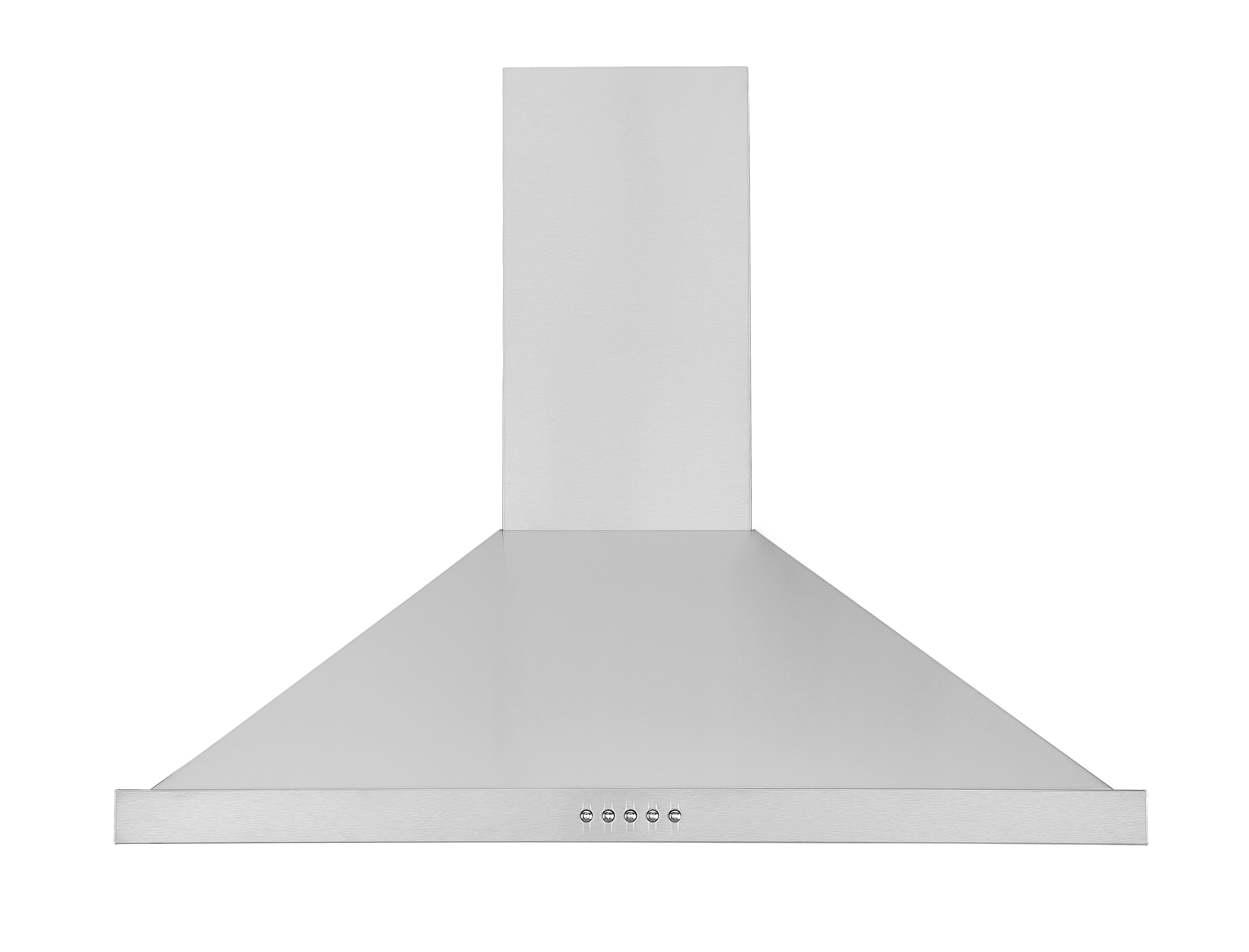30 Inch Stainless Steel Convertible Wall Mount Pyramid Range Hood - Powerful Kitchen Ventilation for Cooking, Grilling & Baking