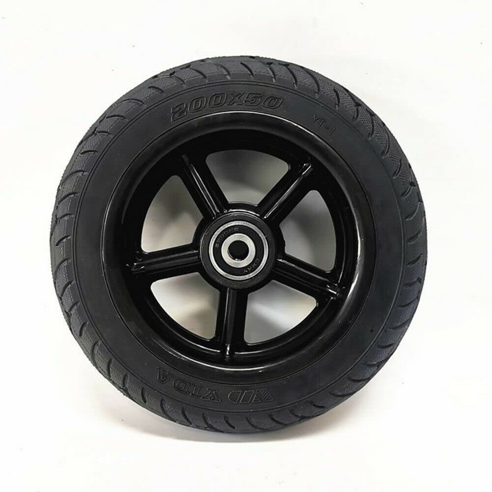 8 Inch Electric Scooter Front Wheel Solid Tire 200x50 with Wheel Hub - Perfect for Commuting, Campus Travel & Urban Mobility