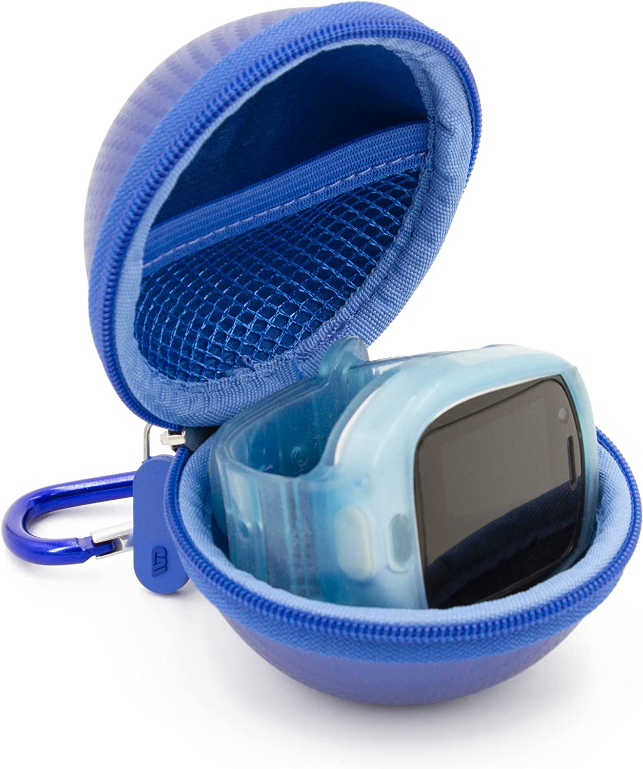 CASEMATIX Protective Travel Case for KidiZoom Smartwatch DX3 & Verizon GizmoWatch 2 - Durable Carry Case with Accessory Pouch & Carabiner Clip - Perfect for Kids' Smartwatch Storage & Travel Protection