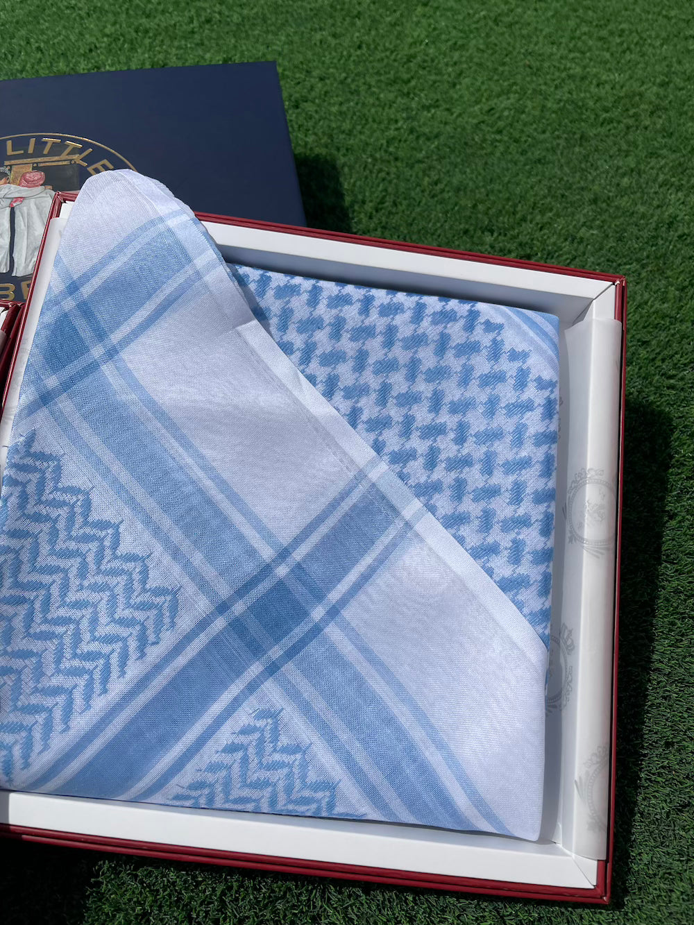 Sky Blue Luxury Keffiyeh - 55