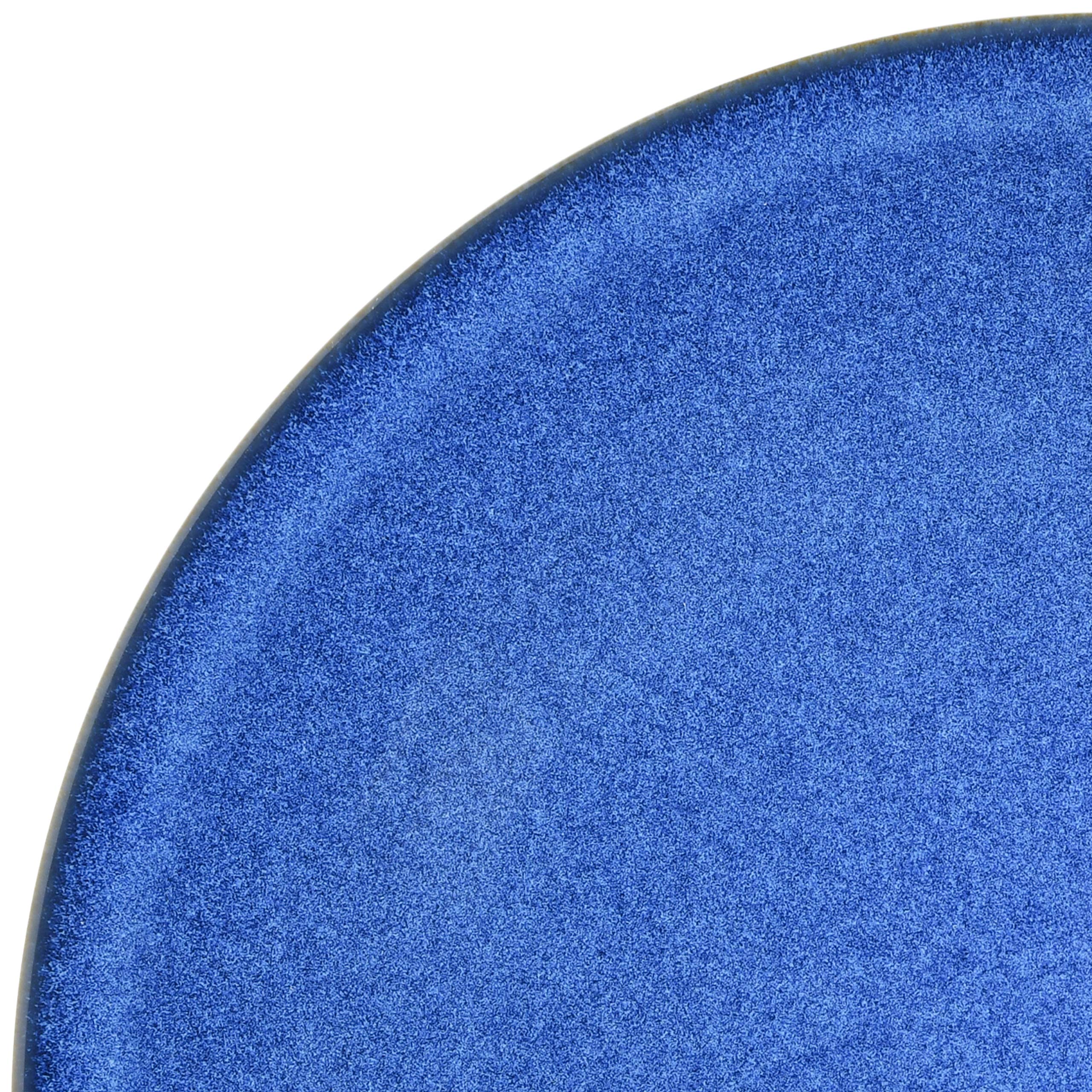 **Gibson Elite Lisbon Reactive Dinnerware Set - Cobalt Blue, 16-Piece Set for 4, Durable Stoneware Plates, Bowls & Mugs - Perfect for Everyday Dining, Dinner Parties & Gift Giving**
