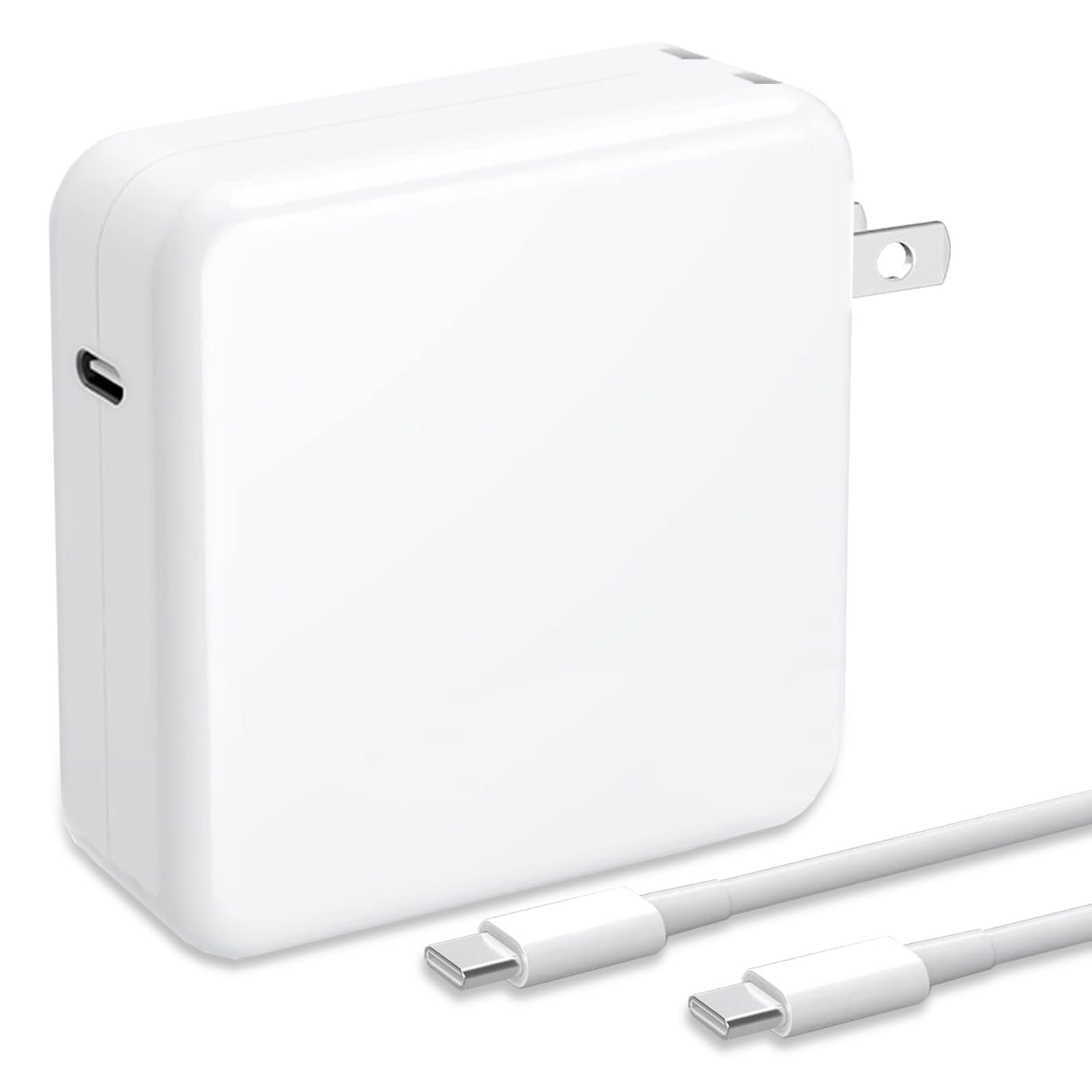 100W USB-C Fast Charger for MacBook Pro 16/15/14/13 Inch & MacBook Air - PD Power Adapter Compatible with iPad Pro 2021-2018, USB-C Laptops & Phones | Perfect for Home, Office & Travel Charging